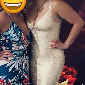 Gold Shimmer Bodycon Slip — Women’s Intimates